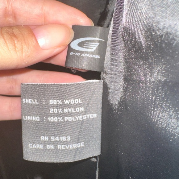 Kenneth Cole Reaction | Long Grey Wool Trench Coat | Sz:2 | Designer Coat - Picture 10 of 13